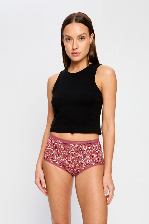 Modibodi Braga Menstrual Alta Bamb&uacute; Flujo Moderado Pink nude