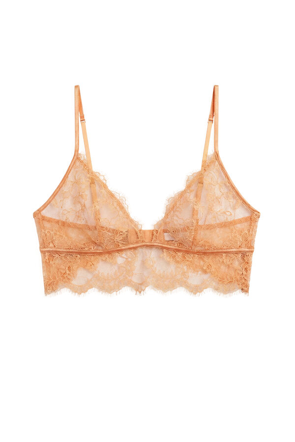 Women'secret Orange floral lace bralette bra red
