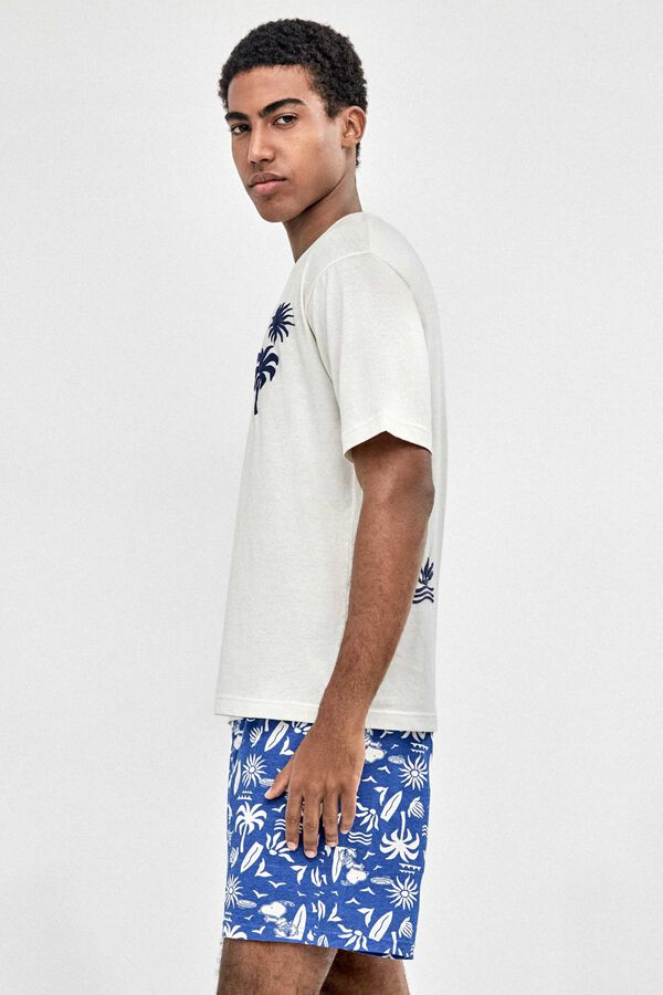 Gisela Snoopy print men's pyjamas brown