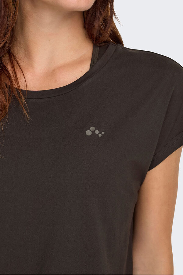 Only Play short sleeve trainers T-shirt nude