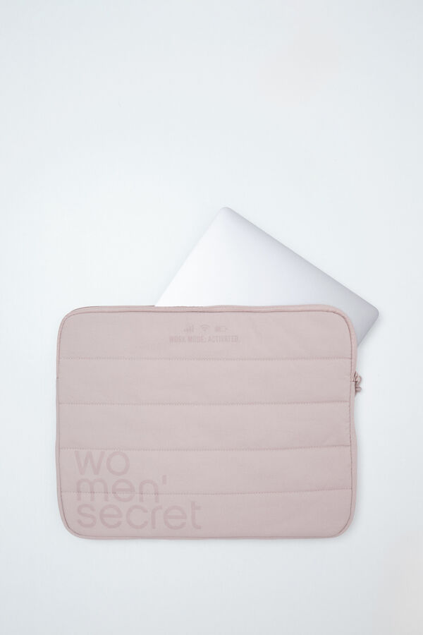 Women'secret Pink puffer laptop case pink