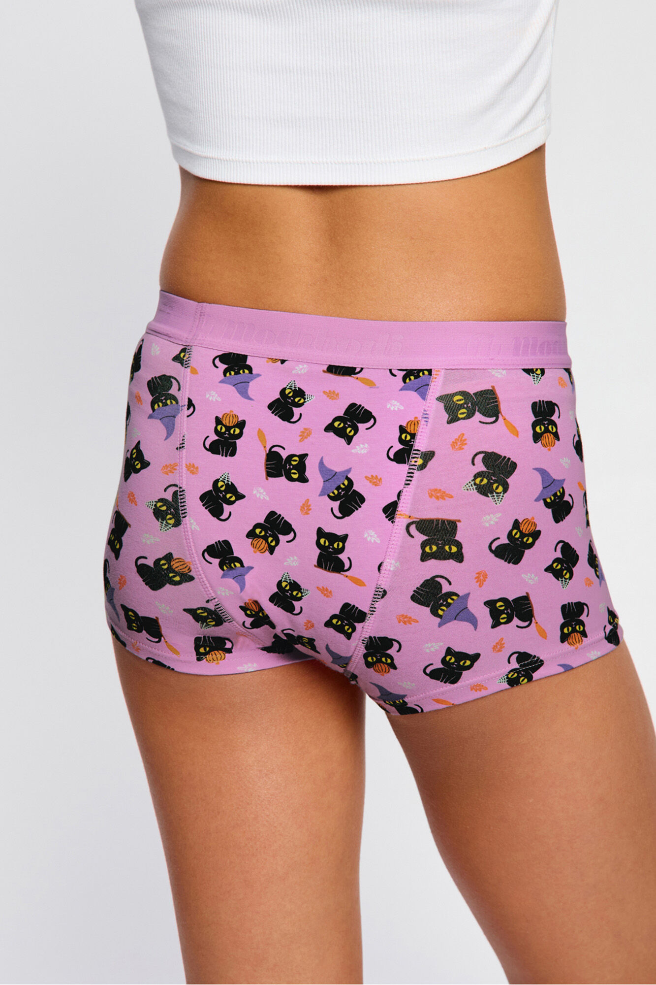 Modibodi Short Menstrual Teen Algod&oacute;n Org&aacute;nico Flujo S&uacute;per Pink