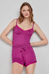 Gisela Pantal&oacute;n corto pijama morado morado/lila