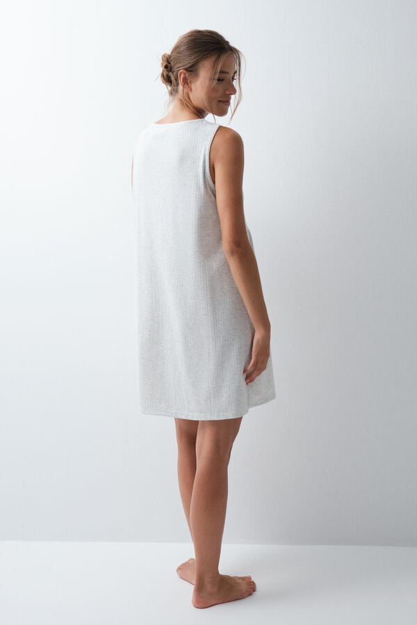 Women'secret Grey sleeveless short nightgown grey