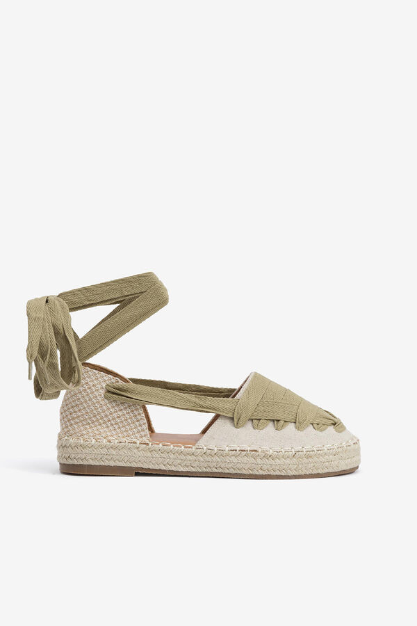 Womensecret Espadrilles with contrast cord green