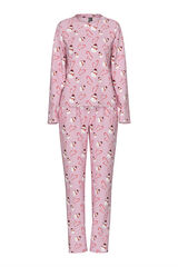 Pieces Set Pijama Navidad Largo coral
