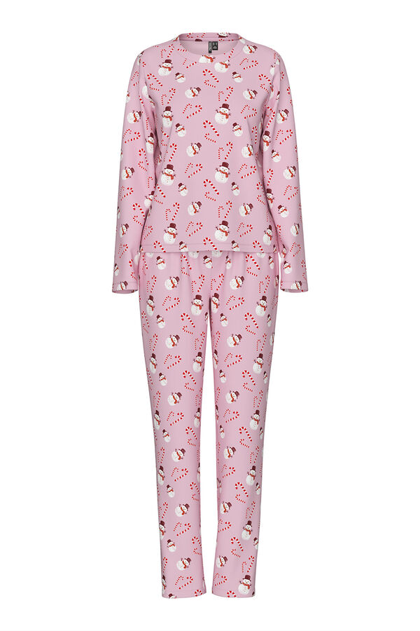 Pieces Set Pijama Navidad Largo coral