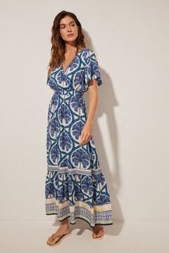 Womensecret Maksi haljina sa tropskim dezenom Print