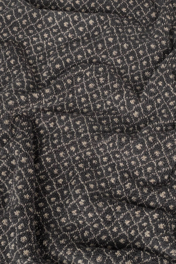 Textura Toalha friso jacquard 50x90 cm. castanho