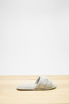 Womensecret Grey cotton slippers grey