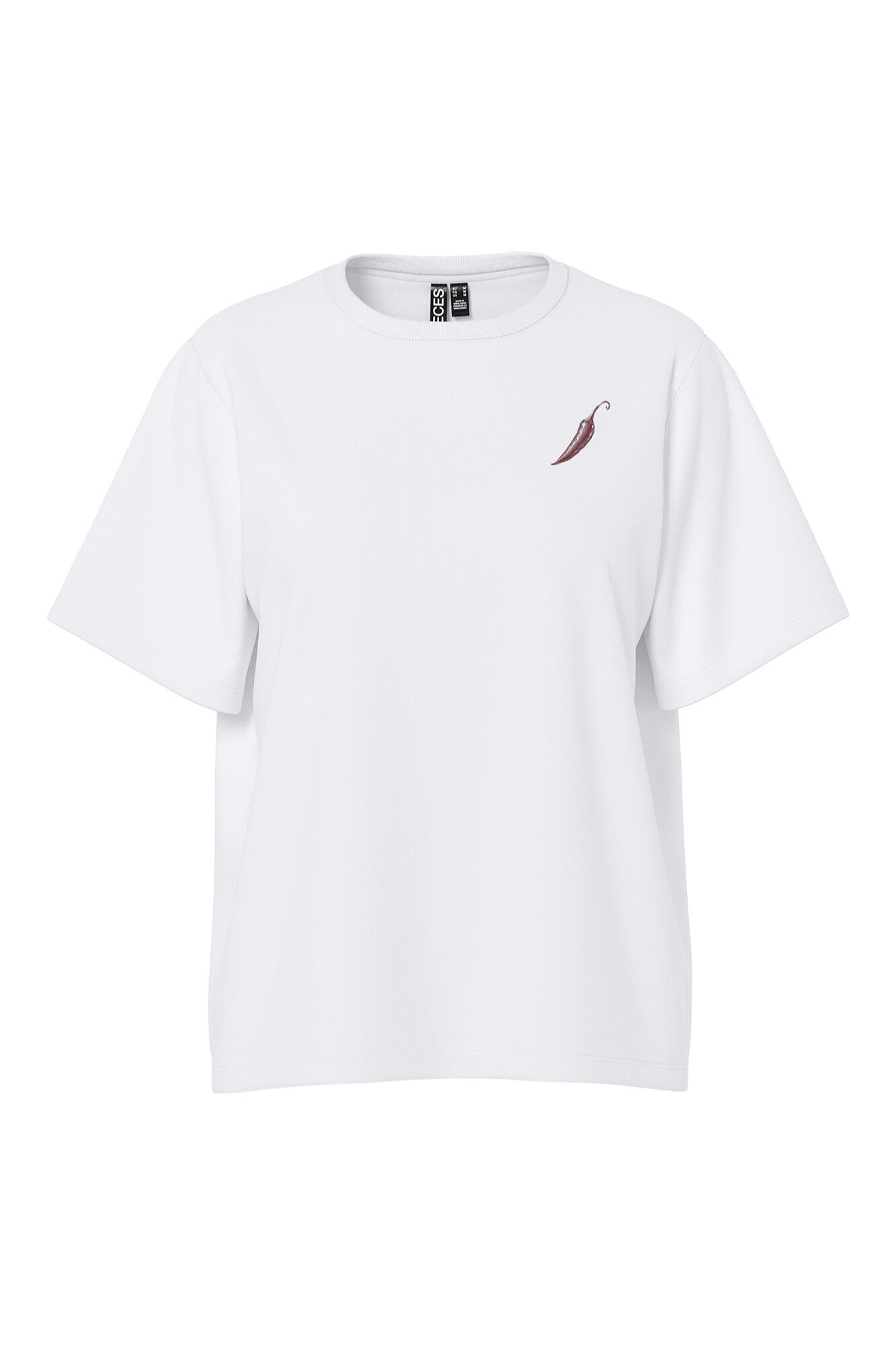 Pieces Bedrucktes T-Shirt aus Bio-Baumwolle