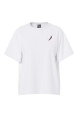 Pieces Camiseta algod&oacute;n org&aacute;nico estampada blanco