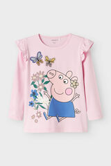 Name it T-shirt de algod&atilde;o Peppa Pig rosa