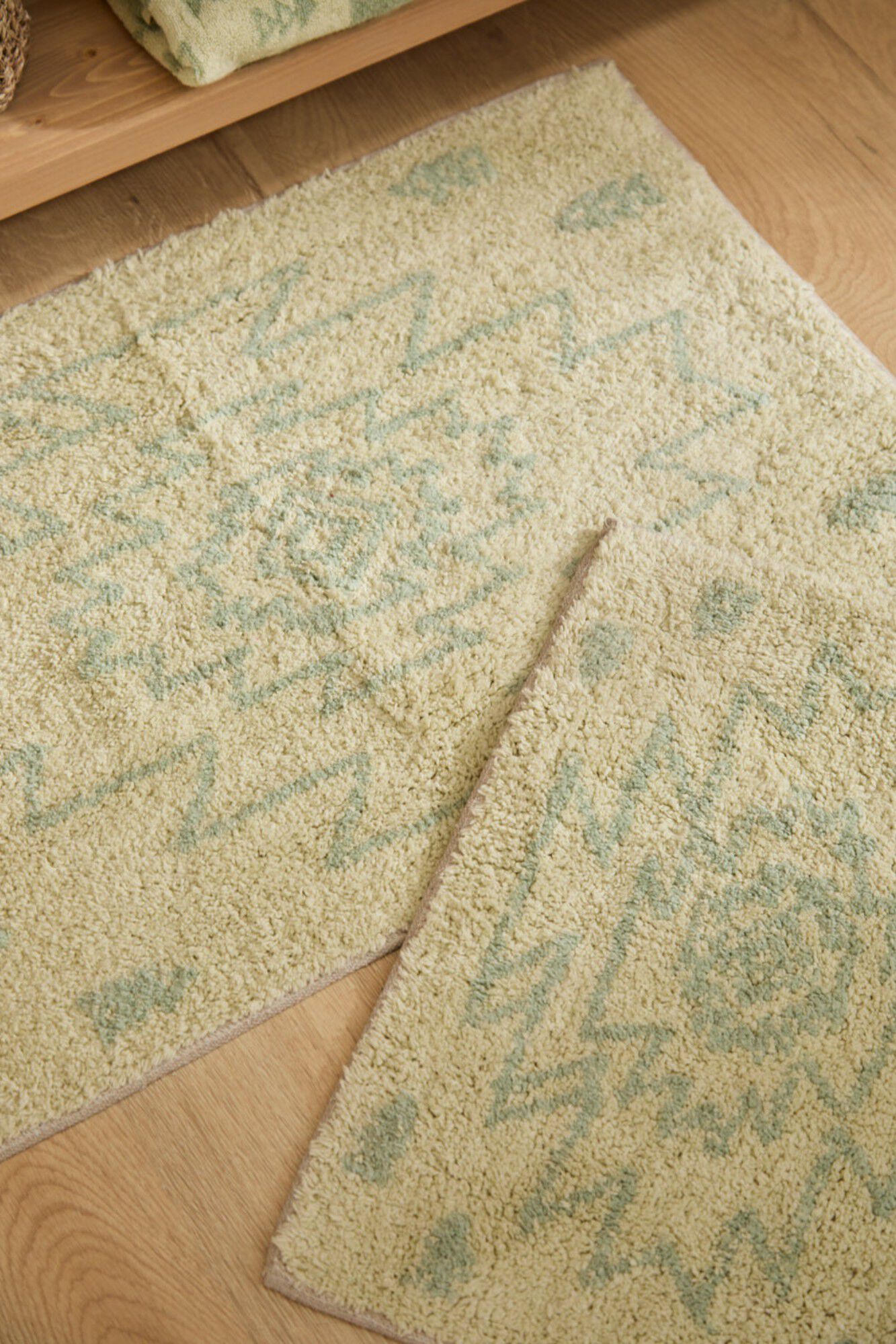 Calma House Gr&uuml;ner Badteppich Neptuno