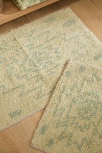Calma House Alfombra de ba&ntilde;o Neptuno verde 50x35