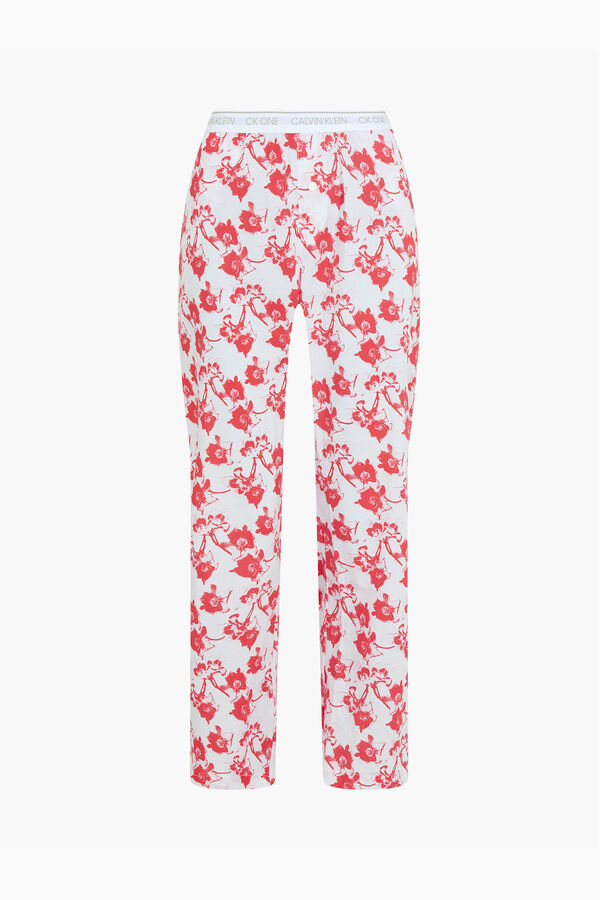 Womensecret Pantalón de pijama con cinturilla de Calvin Klein blanco