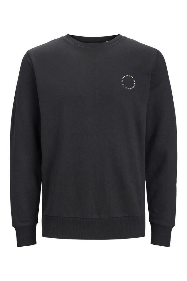 Jack & Jones Sudadera cuello redondo print trasero black