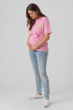 Womensecret Camiseta maternity algodón orgánico pink