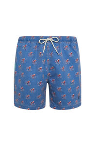 Kiff-Kiff Fato de banho bermuda azul jeans polvos