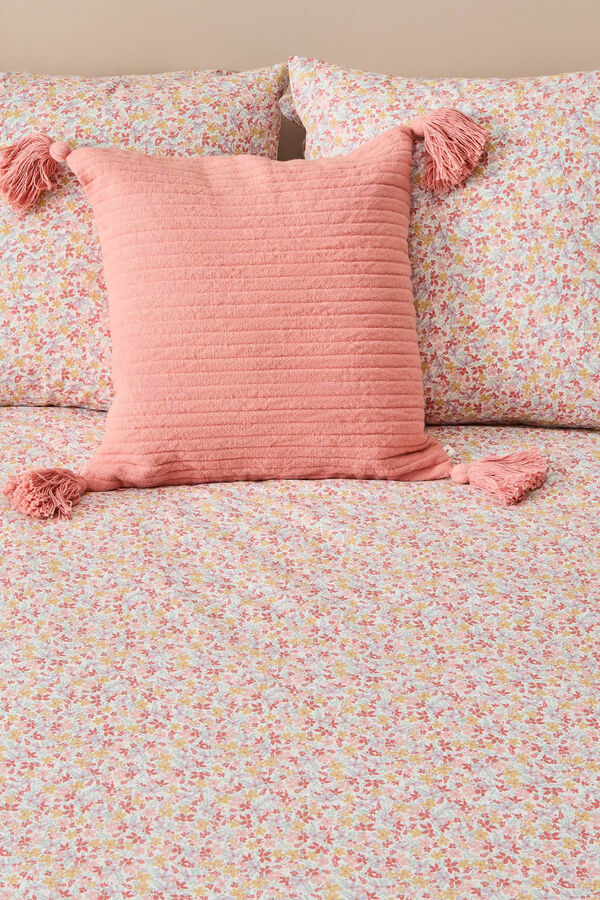 Womensecret Floral cotton duvet cover rózsaszín