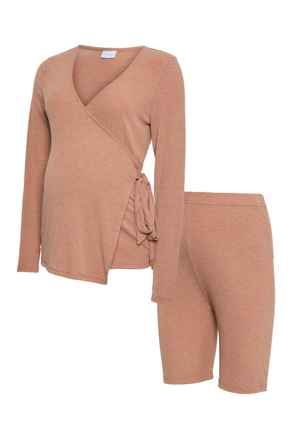 Mamalicious Maternity yoga set  nude