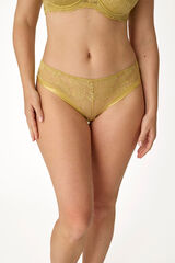 Promise Floral lace Brazilian panty yellow