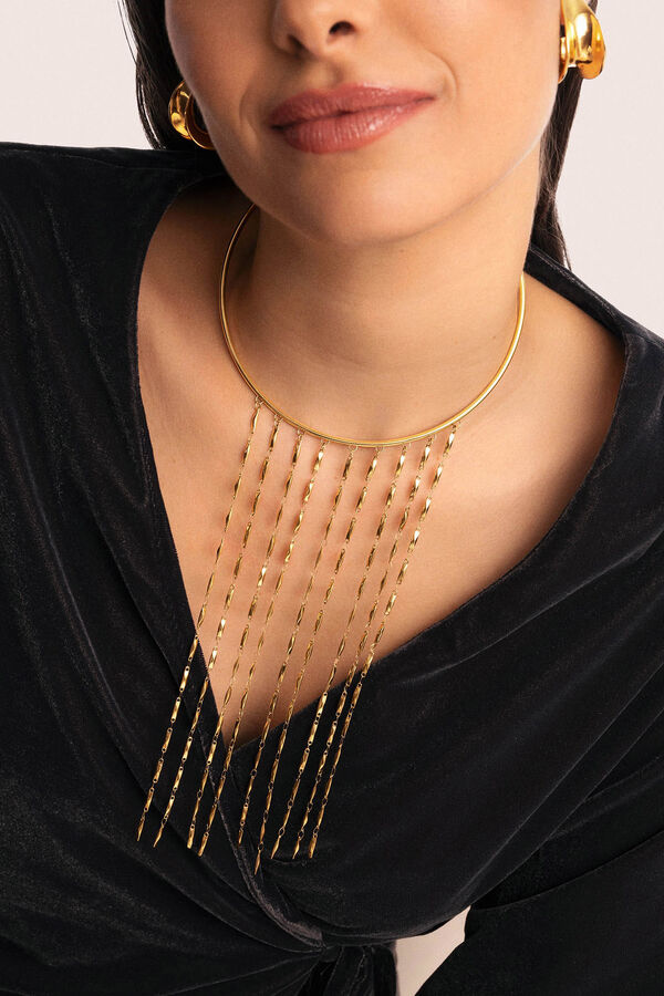 Halsband-Linie Zahara aus vergoldetem Stahl | Halsketten fr Damen |  WomenSecret