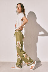 Women'secret Floral print long trousers green