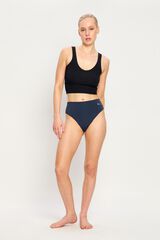 Modibodi Puma Braga Menstrual Brasile&ntilde;a Seamless Flujo Abundante Blue azul