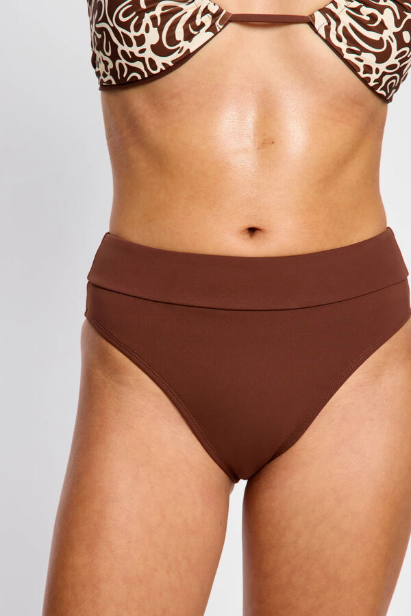 Modibodi Braga de Bikini Menstrual Alta Flujo Moderado Chocolate naranja
