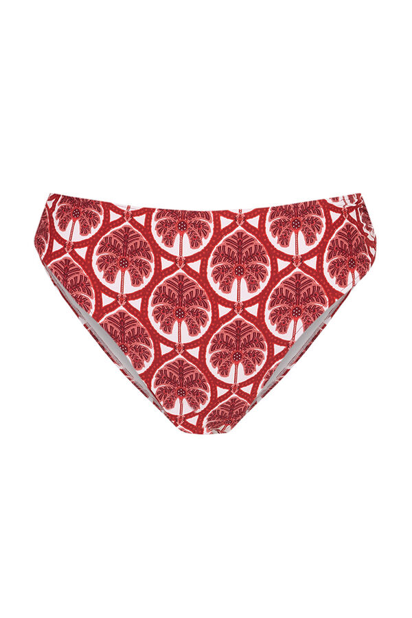 Womensecret Klasičan duboki donji deo bikinija crvene boje Bordo