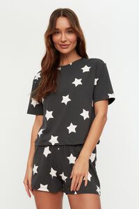 Trendyol Pijama de algod&oacute;n estampado galaxia