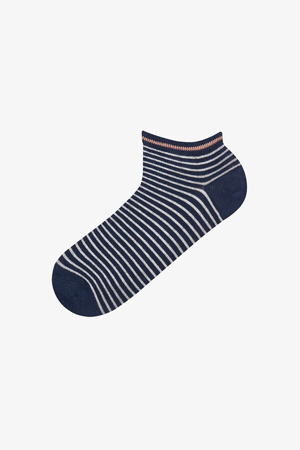 Penti Navy striped 3-pack ankle socks printed