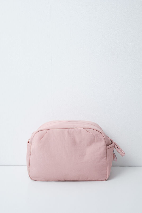Women'secret Pink puffer large vanity case pink