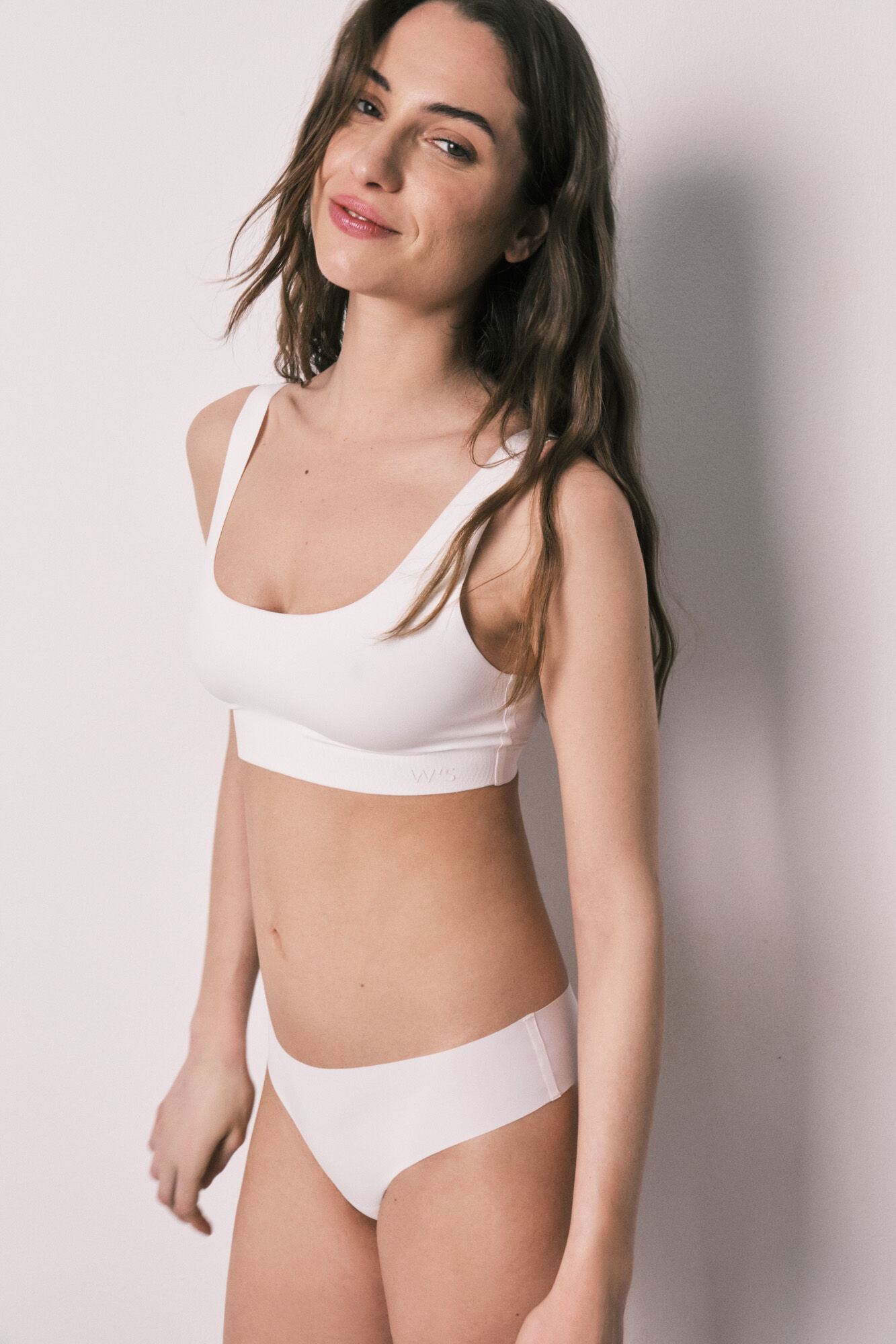 Women'secret Tanga microfibra clean cut blanca