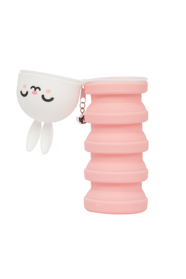 Mr. Wonderful Extendable silicone pencil case - Rabbit imprim&eacute;