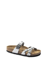 Womensecret Silver buckle detail sandals Grau