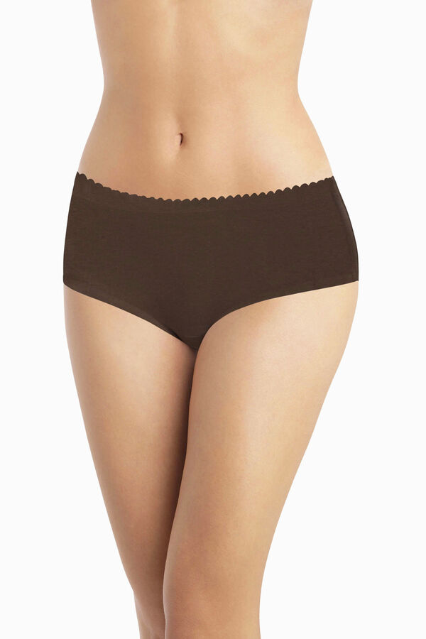 DIM Pack de 2 bragas midi sin costuras estampado