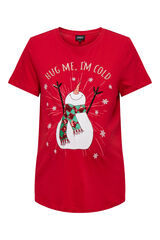 Womensecret Christmas maternity T-shirt rouge