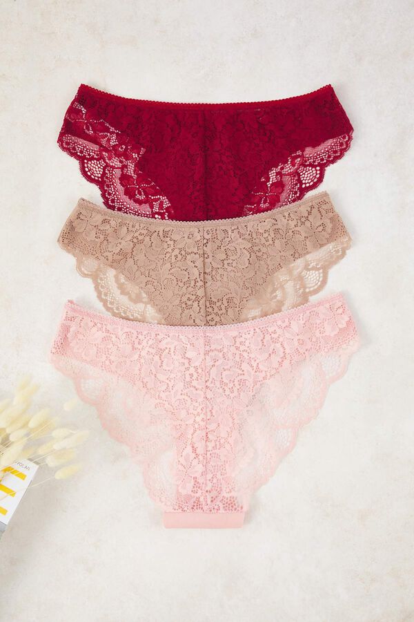 Trendyol Braguita brasile&ntilde;a encaje estampado