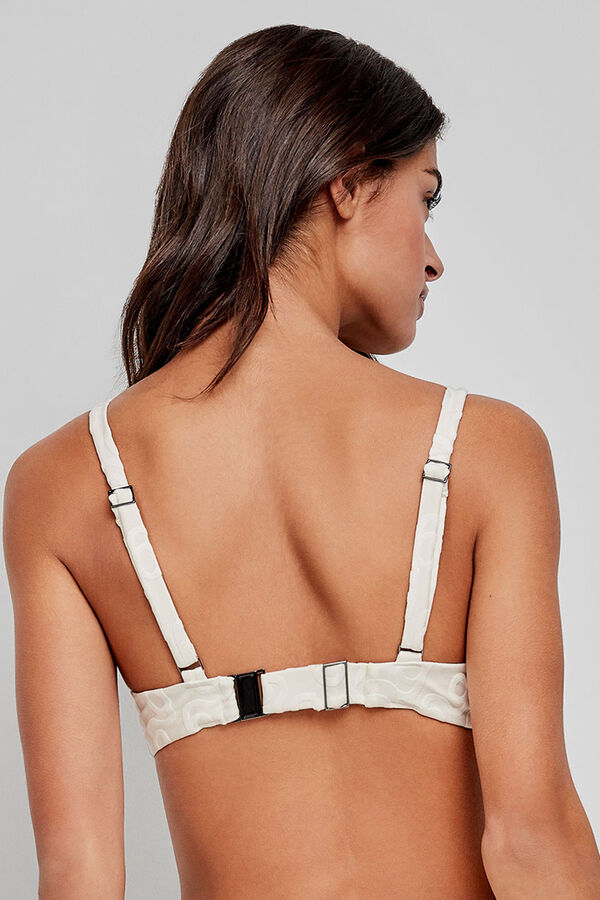 Gisela Top bikini capacidad print geom&eacute;trico beige beige