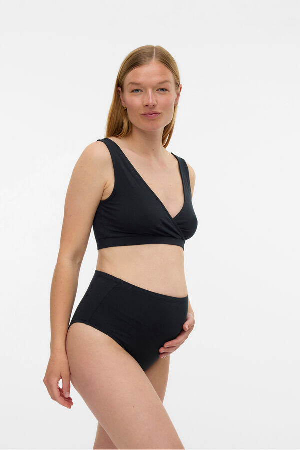 Mamalicious Pacote com 3 cuecas de maternity preto