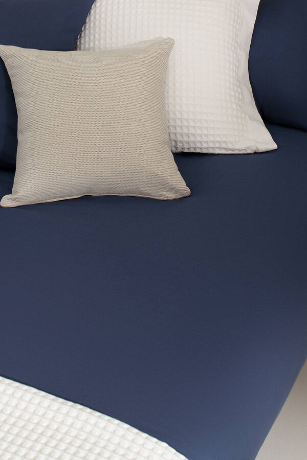 Womensecret Bettbezug Bio-Baumwolle. Bett 80-90 cm. Blau
