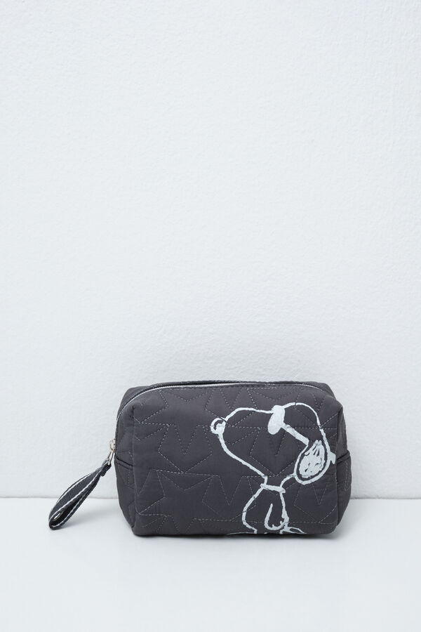 Women'secret Black small Snoopy vanity case grey
