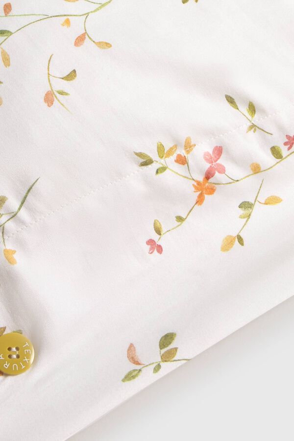 Textura Housse de coussin imprim&eacute;e blanc