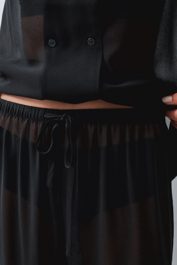 Women'secret Black classic pyjamas black