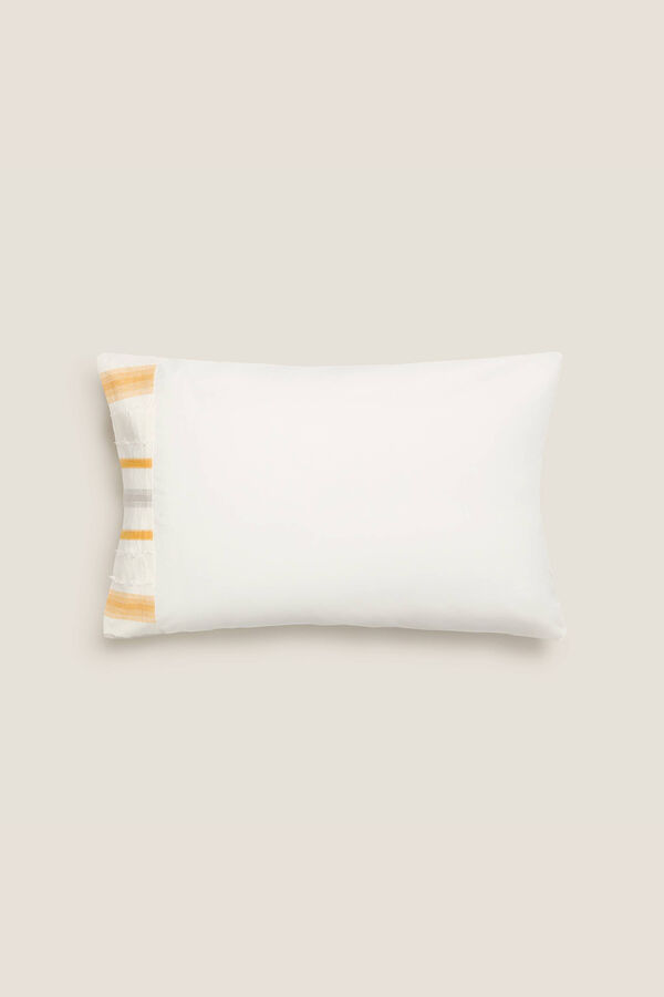 Womensecret Striped cotton pillowcase Žuta
