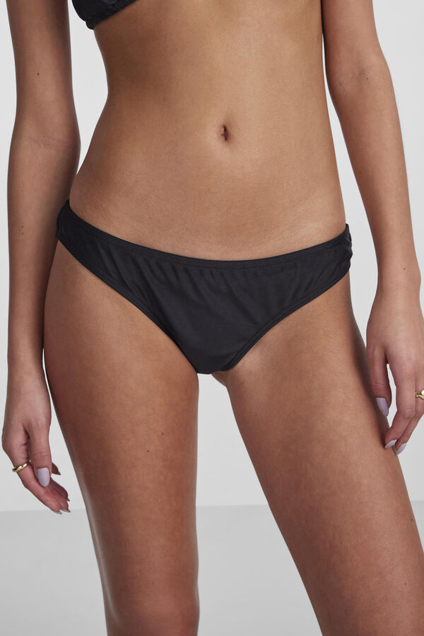 Womensecret Women's low-rise bikini bottoms. fekete