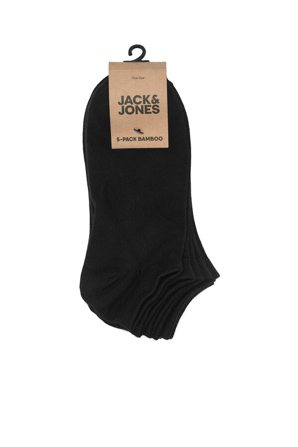 Womensecret 5-pack plain bamboo socks fekete