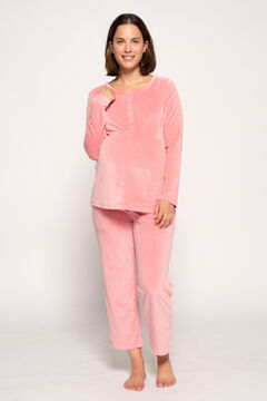 Womensecret Maternity velour pyjamas pink